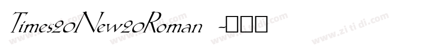 Times20New20Roman 字体转换